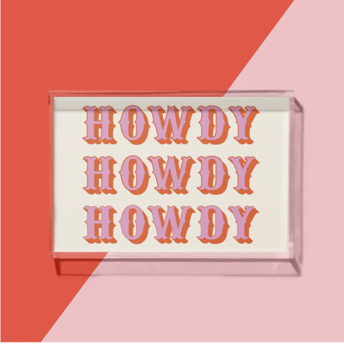 Howdy Small Tray